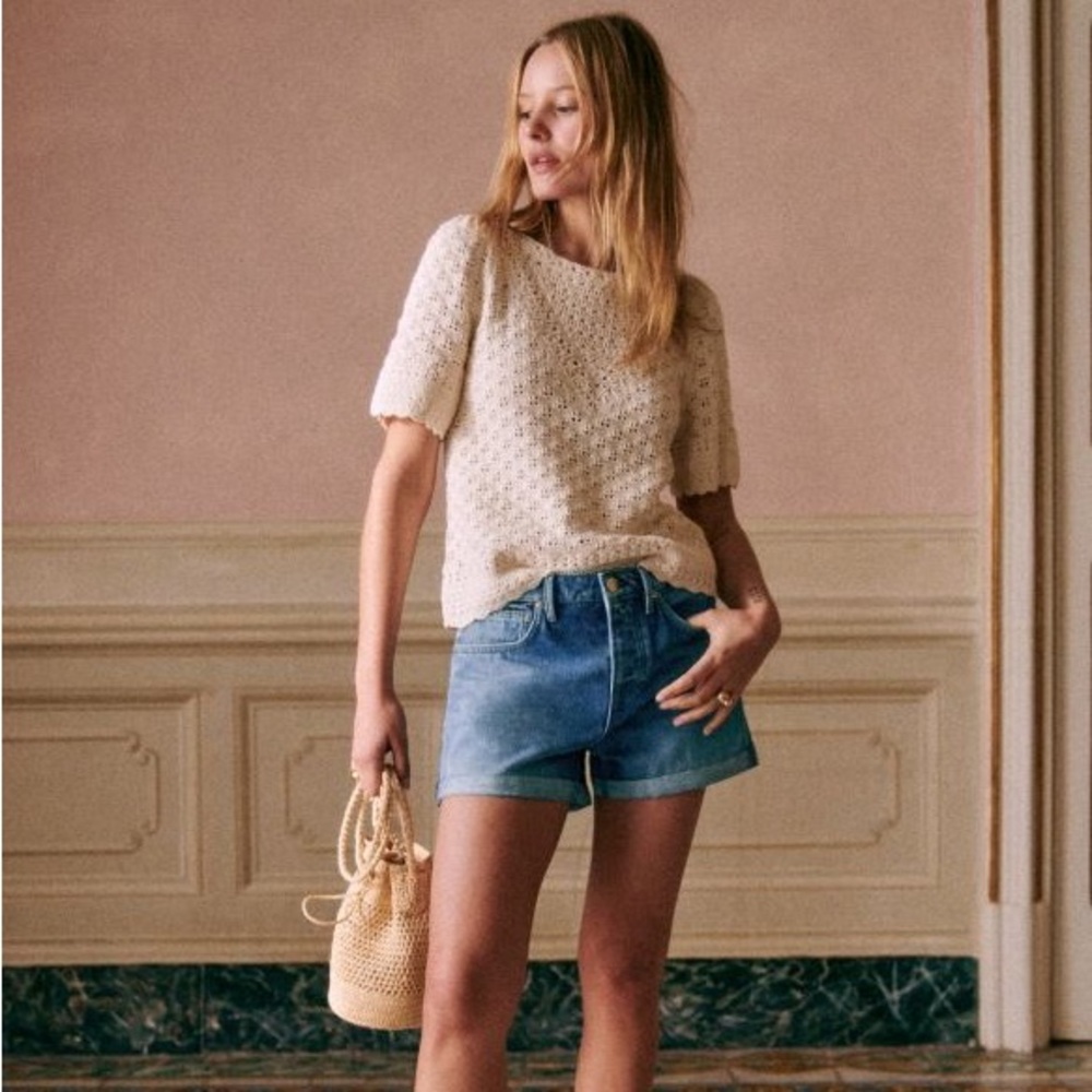 Sezane Lalia Jumper Cream - Size M